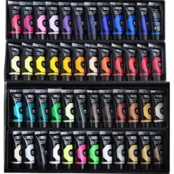 Estuche de cartón Campus acrílico 48 tubos de 21ml