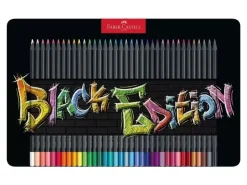 Estuche de Metal 36 Lápices de colores Black Edition Faber-Castell