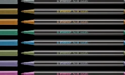 Estuche de Metal 8 Rotuladores Metálicos STABILO Pen 68 Metallic