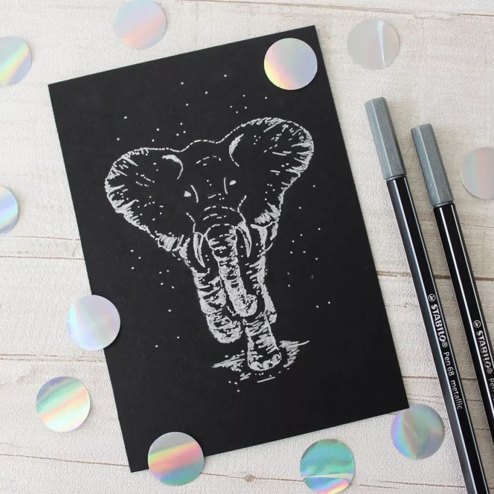 Estuche de Metal 8 Rotuladores Metálicos STABILO Pen 68 Metallic