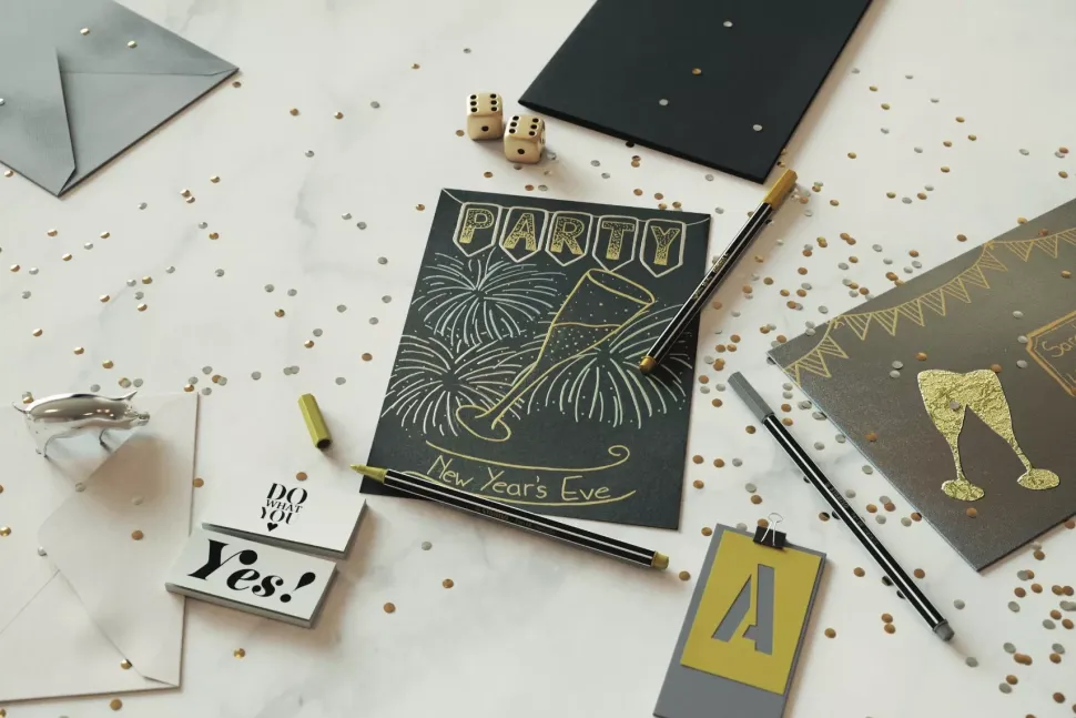 Estuche de Metal 8 Rotuladores Metálicos STABILO Pen 68 Metallic