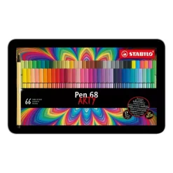 Estuche de Metal Arty 66 Rotuladores STABILO Pen 68