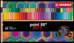 Estuche de Metal Arty 66 Rotuladores STABILO Point 88