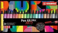 Estuche de Metal Arty 20 Rotuladores STABILO Pen 68 MAX