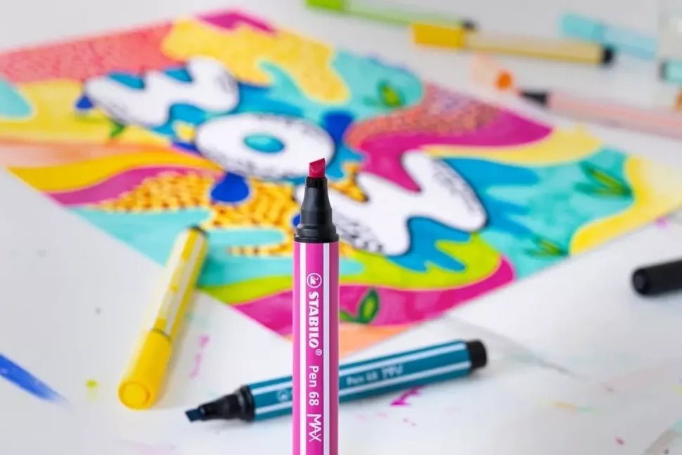 Estuche de Metal Arty 20 Rotuladores STABILO Pen 68 MAX