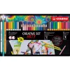 Estuche de Metal Arty 36 Rotuladores Pen 68, Point 88 y Aquacolor STABILO Creative Set