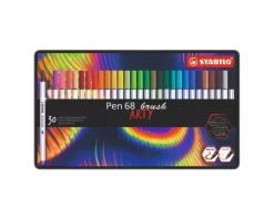 Estuche de Metal Arty 24 Rotuladores STABILO Pen 68 Brush
