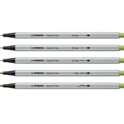 Estuche de Metal Arty 30 Rotuladores Pastel STABILO Creative Tips