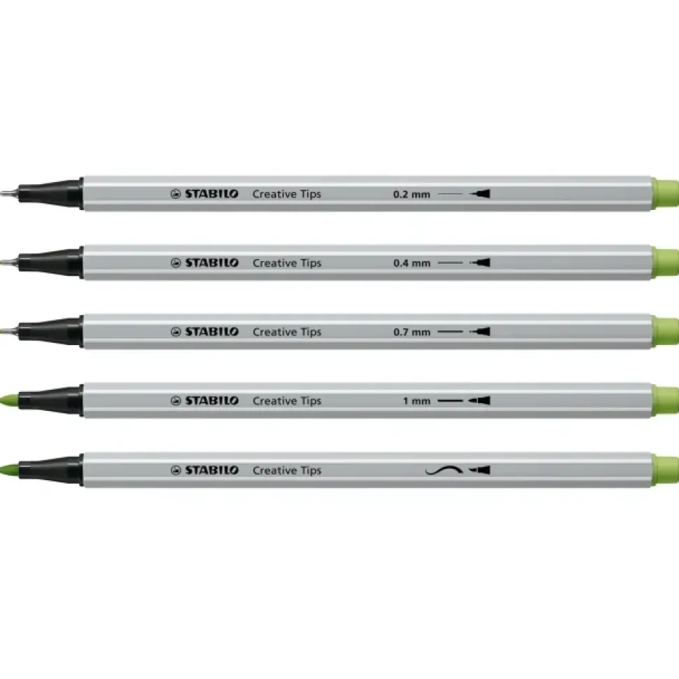 Estuche de Metal Arty 30 Rotuladores Pastel STABILO Creative Tips