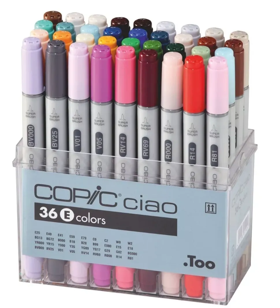 Estuche E de 36 rotuladores Copic Ciao