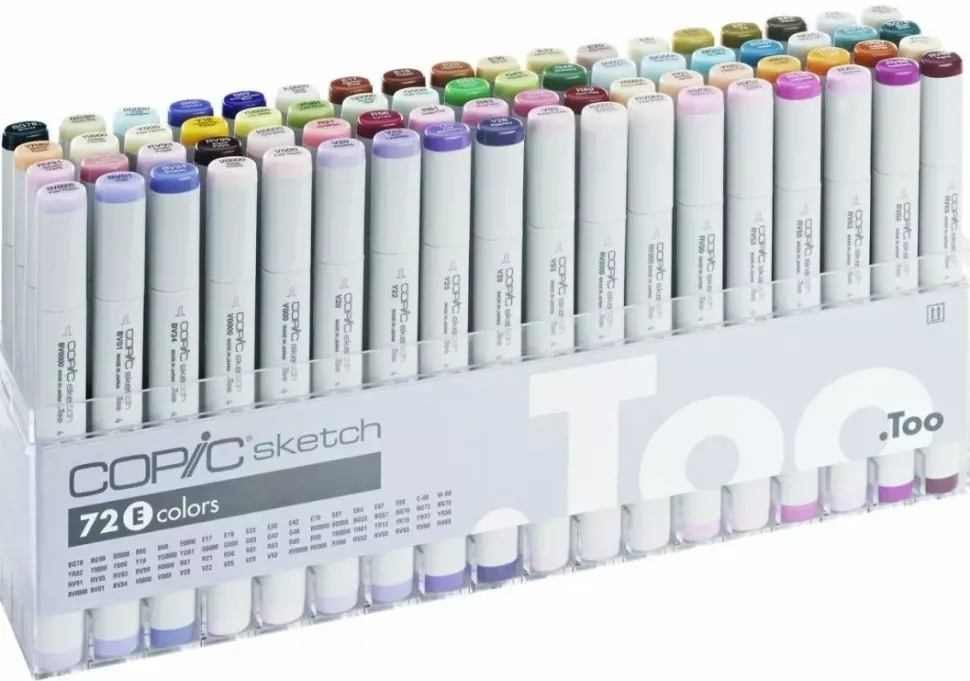 Estuche E de 72 rotuladores Copic Sketch