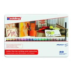 Estuche Metálico 40 Rotuladores Edding 1300