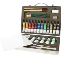 Estuche Metálico 17 Tubos Acrílicos Studio Pebeo