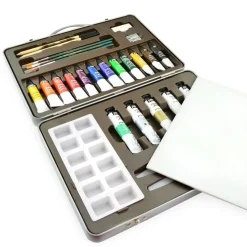 Estuche Metálico 17 Tubos Acrílicos Studio Pebeo