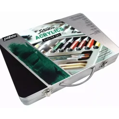 Estuche Metálico 17 Tubos Acrílicos Studio Pebeo