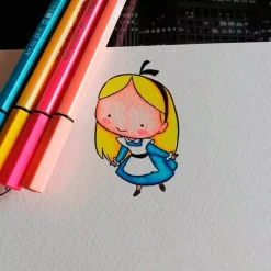 Estuche Zebrui 20 Rotuladores STABILO Pen 68 Cereza/Blanco