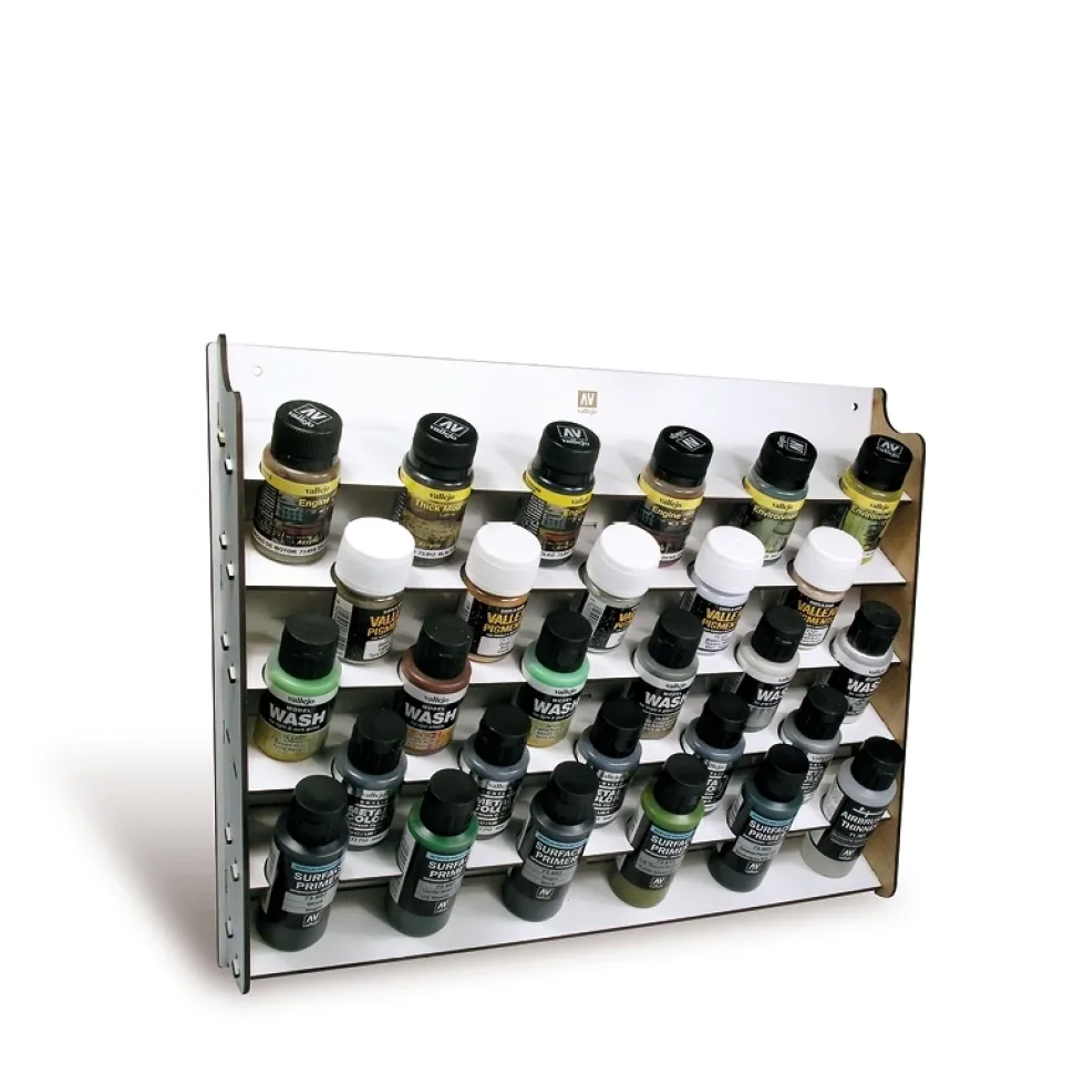 Expositor de pared madera 28 espacios Vallejo