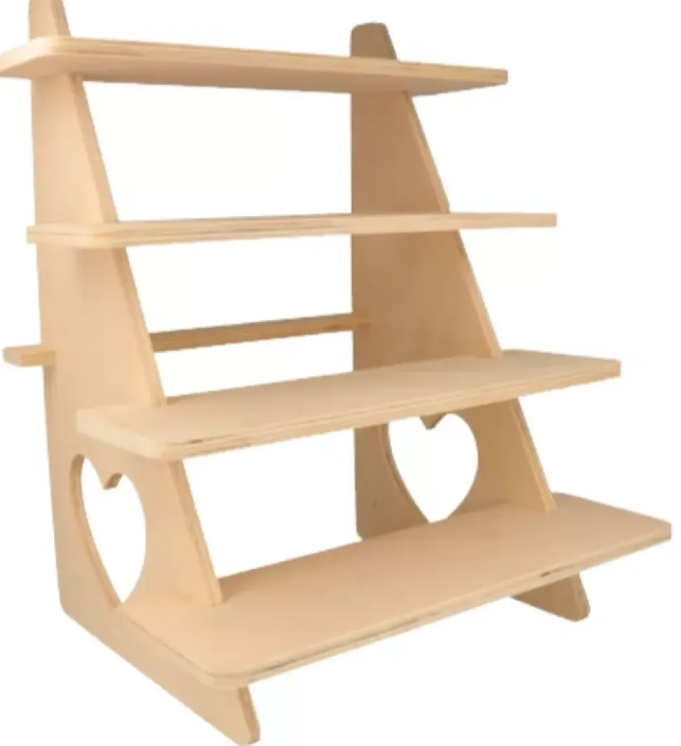 Expositor Madera Corazones On se Marie Artemio