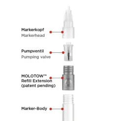 Extensor de refill serie B Molotow 16mm