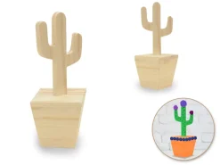 Figura de Madera Cactus MultiCraft