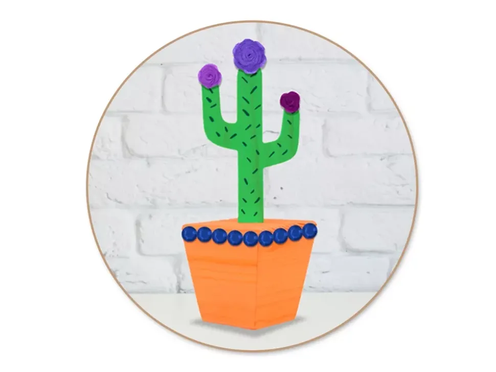 Figura de Madera Cactus MultiCraft