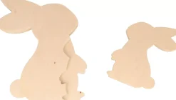 Figura de Madera Conejos 2 Mariposa Artemio