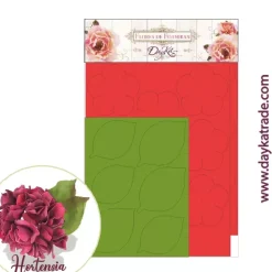 Flor de Foamiran Hortensia Gigante Roja Dayka