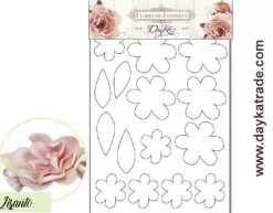 Flor de Foamiran Lisanto Blanco Dayka