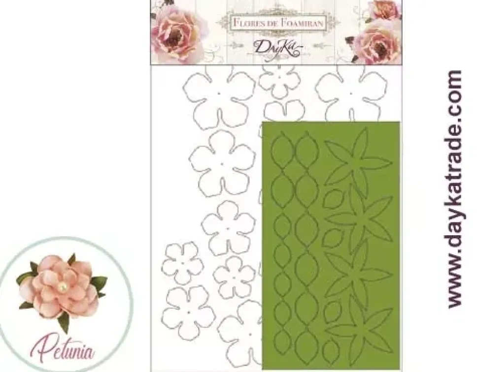 Flor de Foamiran Petunia Beige Dayka