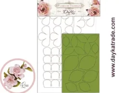 Flor de Foamiran Rosa Blanca Pequeña Dayka