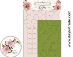 Flor de Foamiran Rosa Dayka