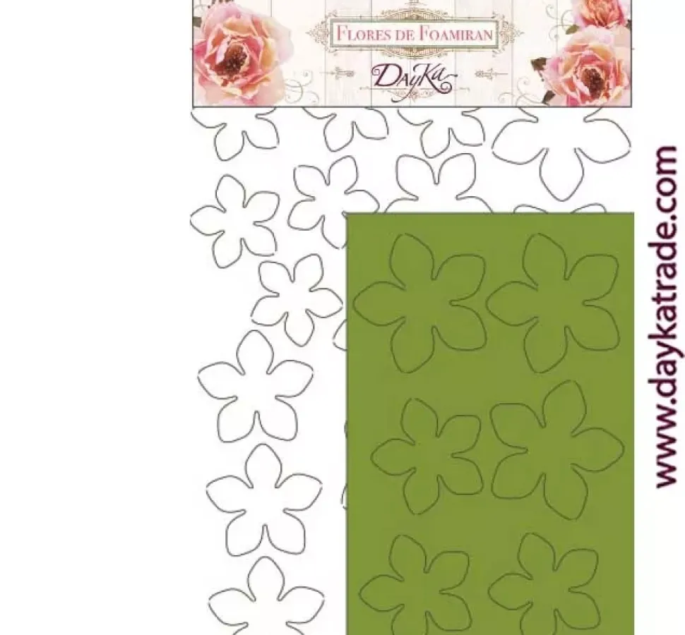 Flor de Foamiran Violeta Dayka