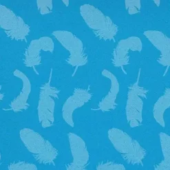 Foamy Goma EVA estampado Plumas fondo azul