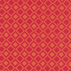 Foamy Goma EVA estampado Cuadros Naranjas sobre Rojo