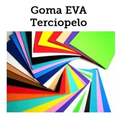 Foamy Goma EVA Flock Terciopelo 60x40cm 2mm