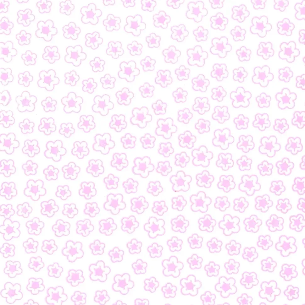 Foamy Goma EVA Flor rosa fluo sobre blanco 2mm