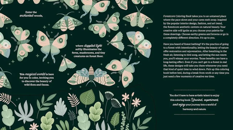 Forestcore Coloring Book