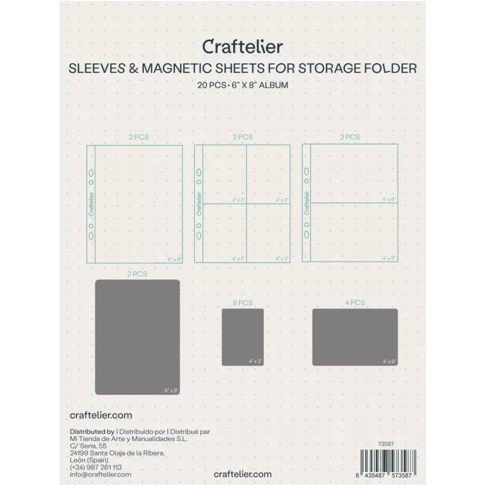 Fundas y Hojas Magnéticas Para Organizador Craftelier