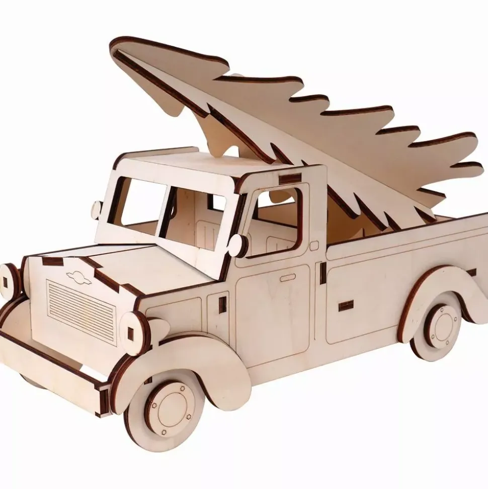 Furgoneta de Madera Con Abeto Artis Decor