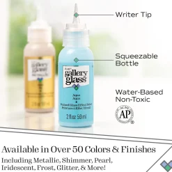 Gallery Glass Pintura para vidrio y cristal Plaid 59ml