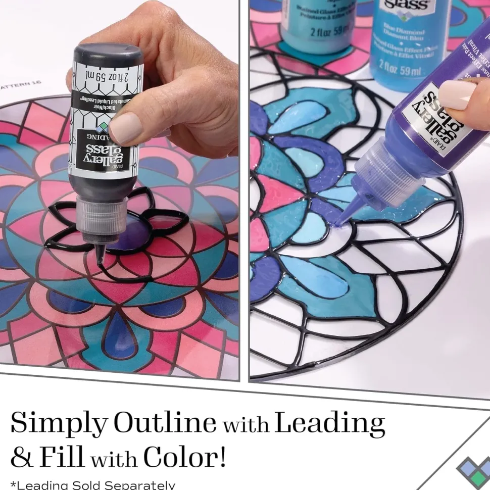 Gallery Glass Pintura para vidrio y cristal Plaid 59ml