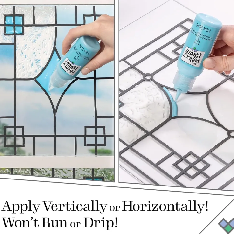 Gallery Glass Pintura para vidrio y cristal Plaid 59ml