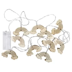 Girnalda de Luces Led Arcoiris Madera Rayher