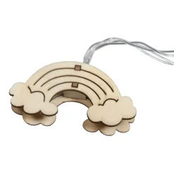 Girnalda de Luces Led Arcoiris Madera Rayher