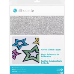 Glitter Sticker Paper Silhouette Pegatinas