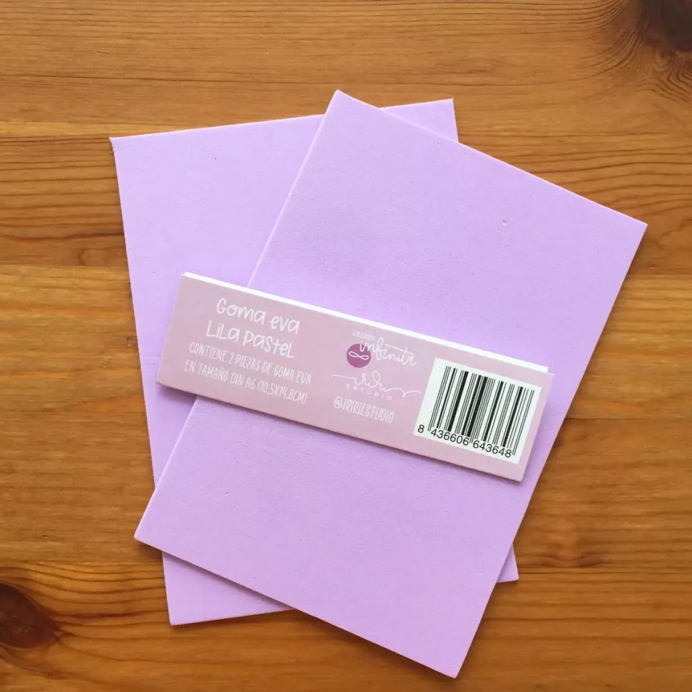 Goma eva lila pastel Colección Infinita Iriri Estudio A6