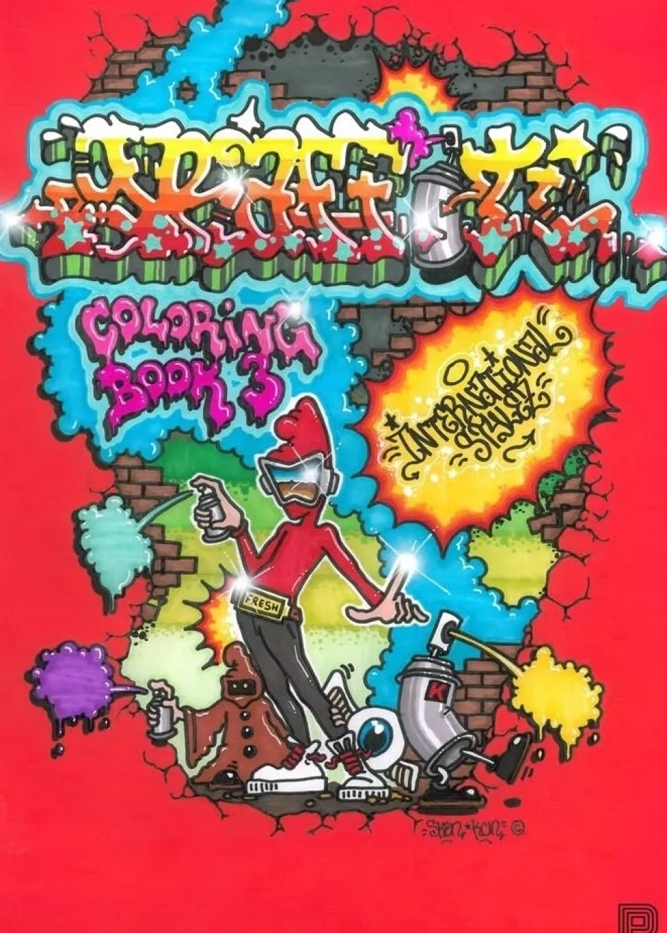 Graffiti Coloring Book 3 : International Styles