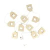 Guirnalda de casitas de madera con luces LED