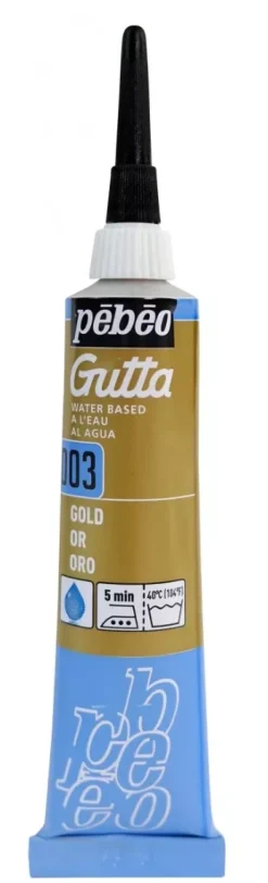 Gutta al agua oro Setasilk Pebeo
