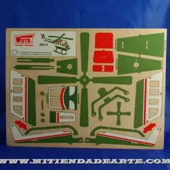 Helicóptero-24 Kits Recortables Serigrafiados de Marquetería 4010-24